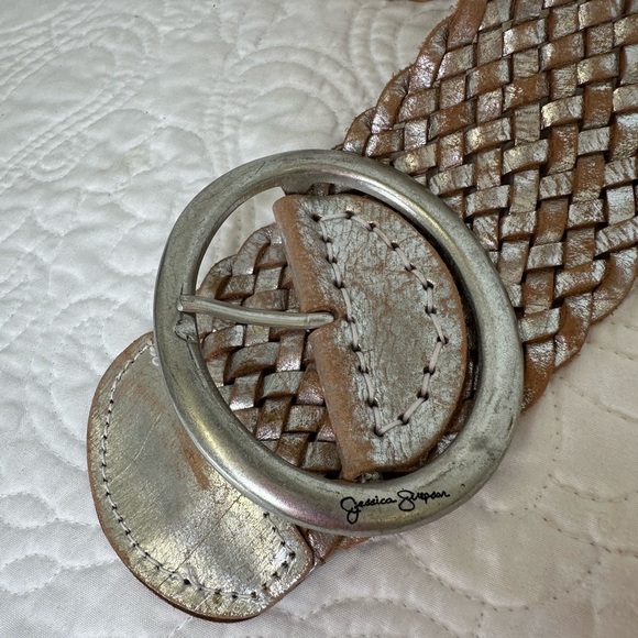 Jessica Simpson Wide Belt - Distressed Leather - Picture 4 of 12